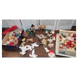 2 shoe boxes vintage Christmas