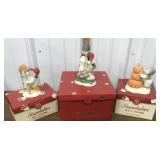3 Snowbabies- Tally Ho, Oh Pumpkinhead, Save the