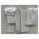 4 Tablecloths And 1 Runner *needs Airing Out