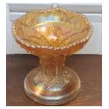 Carnival / Marigold vase / pedestal for punchbowl