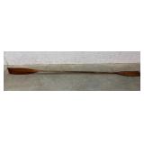 Wooden canoe paddle 9ft