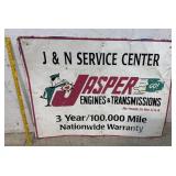 Jasper engine and transmission tin sign