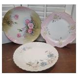 3 Hand-painted Plates