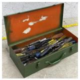 Toolbox with screwdrivers