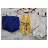 3 Really Old Swim Suits - 2 On Left Are Wool