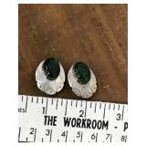 Pretty sterling silver clip on earrings