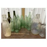 Box bottles - Coca Cola, Crush, Chemung Spring