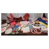 Vintage kitchen linens - as found in old