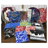 Canvass Wall art- swirly paint & landscapes