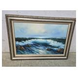 Ocean scene on canvas