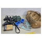 Binoculars, Staples, electrical boxes