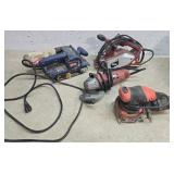 Planer, belt sander, palm Sander, grinder all