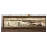 Artist Signed Franc 66 painting on canvas -
