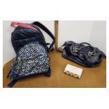 Tommy Hilfiger back packs coach purse and wallet