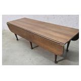 Queen Anne drop leaf coffee table35"58"18