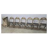 6 Folding Chairs With Original Storage Bag