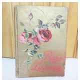 Antique "Rose Leaves" HC book. Victorian book