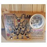 1976 Rudolph the Red Nose Reindeer Wooden Game
