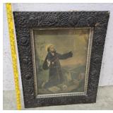 Gilded frame with religious print