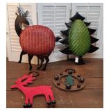 4pcs Unusual Christmas - reindeer, tree & 2 sets