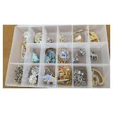 Plastic display of costume jewelry