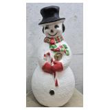 Snowman blow mold