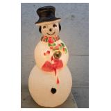 Snowman blow mold