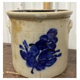 White & Son Utica NY 3 gallon crock *has damage