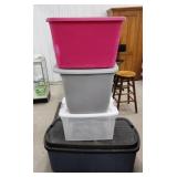 4 Tubs With Lids