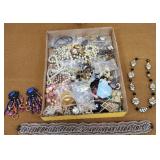 Costume jewelry necklaces, earrings, etc