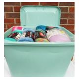 Tote of Yarn. Approx 40 Skeins in Assorted