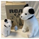 RCA mascots Nipper and Chipper in original box