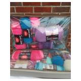 Two Under-Bed Storage Totes of Yarn. Approx. 25