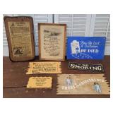 Box vintage fun signs