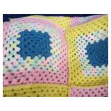 Vintage Knit Blankets-2 larger/2 smaller. Nice