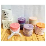 Candle Lot-5 hand made, one NIB Gift Candle