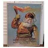 Embossed Tin Santa sanborn