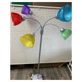 Five-way floor lamp, all works