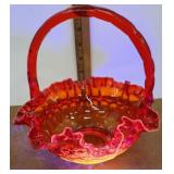 Glow glass basket
