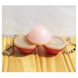 Mini Tupperware Bowl Keychains