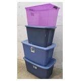 4 Tubs With Lids