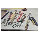 C clamps, holster, hammers