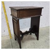 Walnut Victorian plant stand 16"10"23"