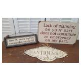 3 Signs - Lack Of Planning, Dumb Looks, &