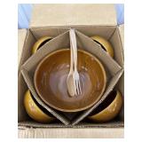 Vintage McCoy salad serving bowl and bowls