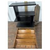Shelf, Wooden Key/mail Hanging, Candle Holder