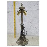 Hand painted cast aluminum lamp base
