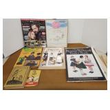 Mixed ephemera lot, Green Hornet coloring book,