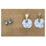 Mexico 926 silver earrings and clip earrings