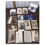 Index box of photo postcards 120+ cards
